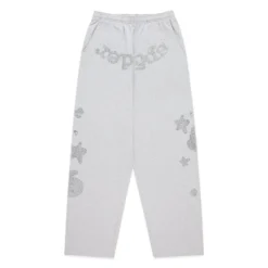 Spider Rhinestone Beluga V2 Grey Sweatpant