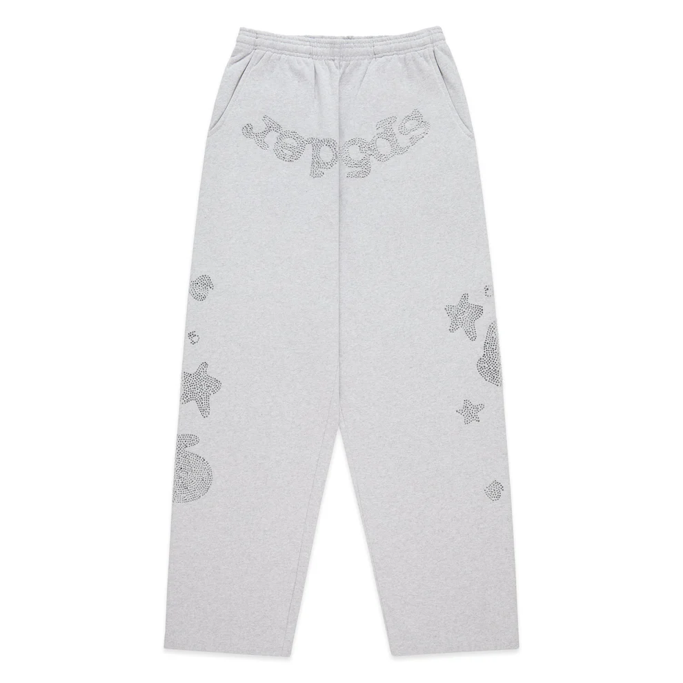 Spider Rhinestone Beluga V2 Grey Sweatpant