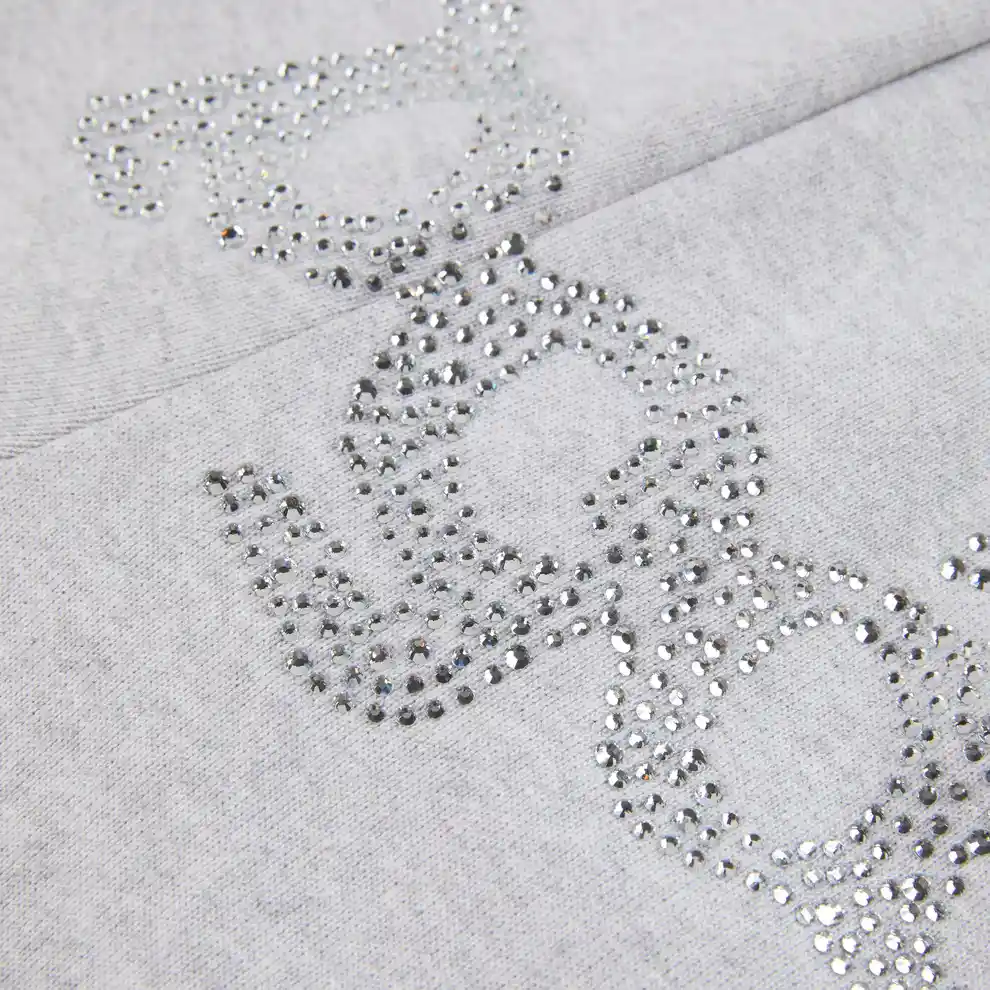 Spider Rhinestone Beluga V2 Sweatpant Grey