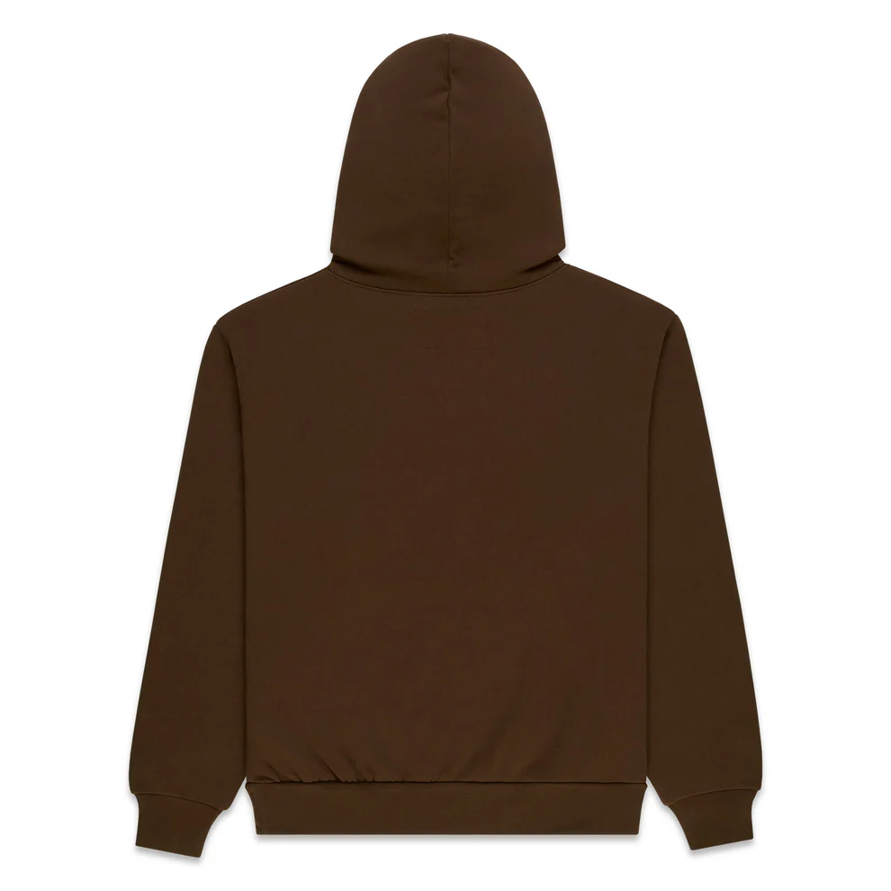Spider Rhinestone OG Web Hoodie Brown