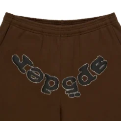 Spider Rhinestone OG logo Brown Sweatpant