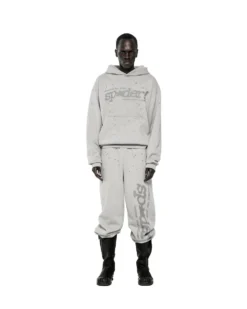 Spider Tonal Punk V2 Grey Hoodie Men and Women