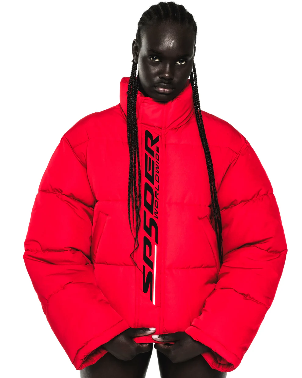 Spider Trackhawk Puffer Red Jacket Men and Women