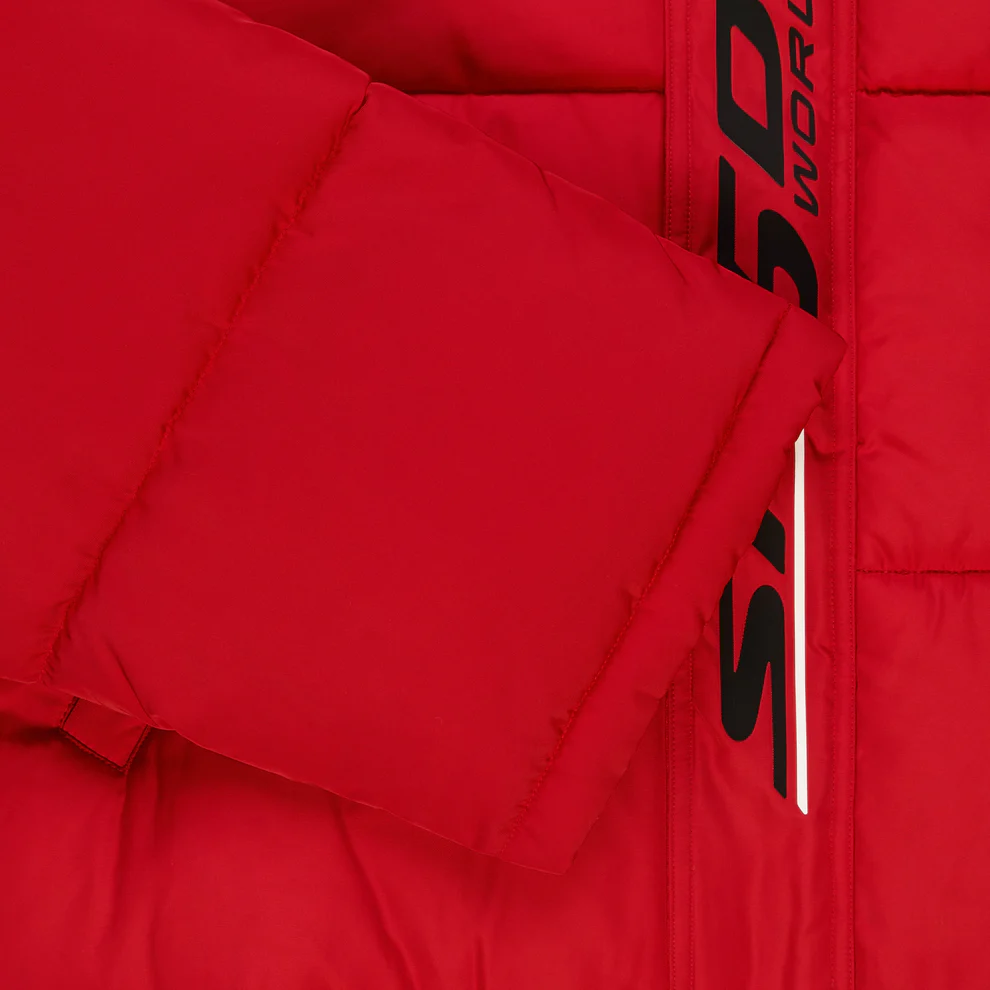 Spider Trackhawk Red Puffer Jacket